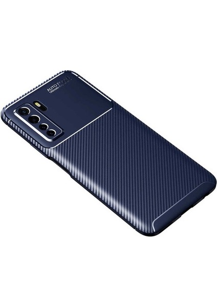 Huawei P40 Lite 5g Uyumlu Kılıf Zore Negro Silikon Kapak, Lacivert