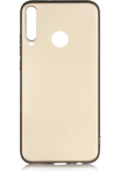Huawei P40 Lite E Uyumlu Kılıf Zore Premier Silikon Kapak, Gold