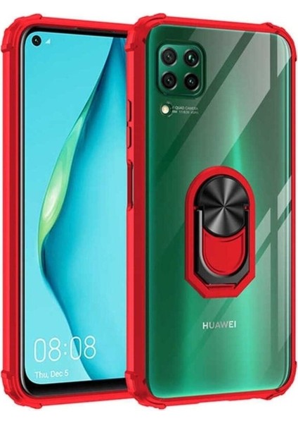 Huawei P40 Lite Uyumlu Kılıf Zore Mola Kapak, Kırmızı