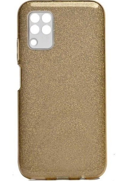 Huawei P40 Lite Uyumlu Kılıf Zore Shining Silikon, Gold