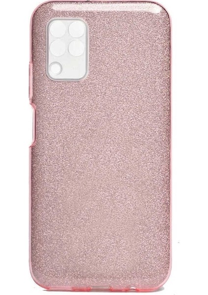 Huawei P40 Lite Uyumlu Kılıf Zore Shining Silikon, Rose Gold