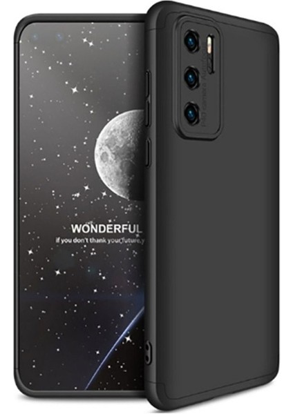 Huawei P40 Pro Uyumlu Kılıf Zore Ays Kapak, Siyah