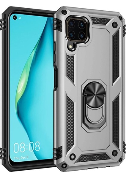 Huawei P40 Lite Uyumlu Kılıf Zore Vega Kapak, Gri