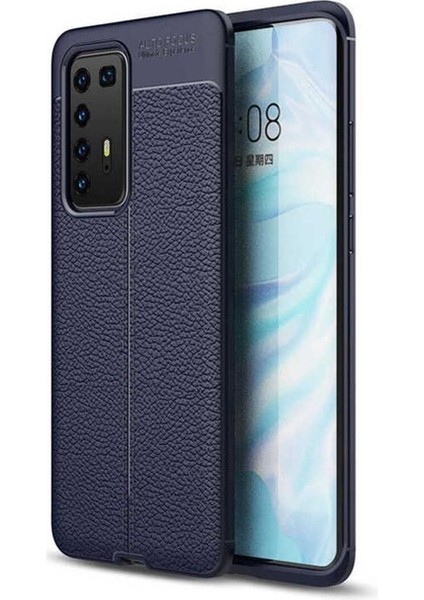 Huawei P40 Pro Uyumlu Kılıf Zore Niss Silikon Kapak, Lacivert