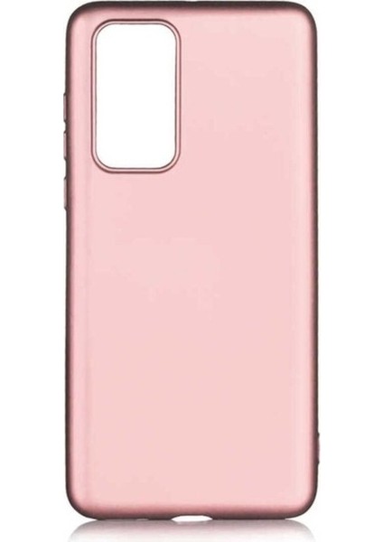 Huawei P40 Uyumlu Kılıf Zore Premier Silikon Kapak, Rose Gold