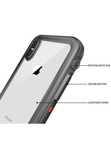 Apple iPhone Xs Uyumlu Kılıf Zore 1-1 Su Geçirmez Kılıf