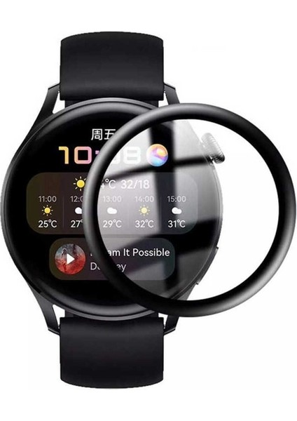 Huawei Watch 3 Uyumlu Zore Pmma Pet Saat Ekran Koruyucu