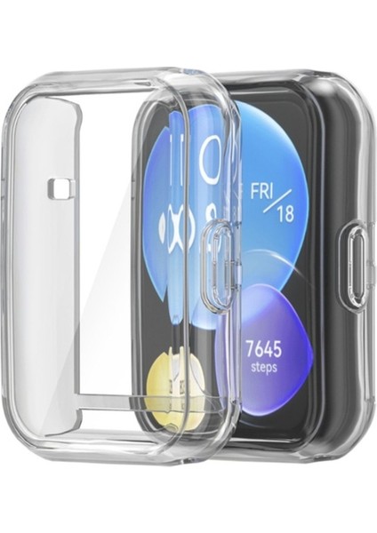 Huawei Watch Fit 2 Uyumlu Zore Watch Gard 02 Koruyucu Silikon, Renksiz