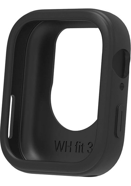 Huawei Watch Fit 3 Uyumlu Kordon Yumuşak Tpu Silikon Kasa Koruyucu Zore Watch Gard 34, Siyah
