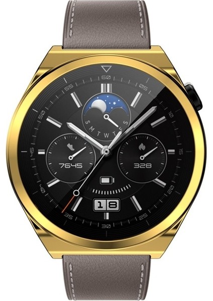 Huawei Watch Gt 3 Pro 43MM Uyumlu Zore Watch Gard 02 Koruyucu Silikon, Gold fiyatları