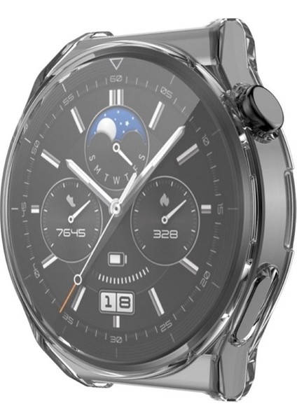 Huawei Watch Gt 3 Pro 43MM Uyumlu Zore Watch Gard 02 Koruyucu Silikon, Renksiz