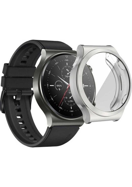 Huawei Watch Gt2 Pro Uyumlu Zore Watch Gard 02 Ekran Koruyucu, Gümüş