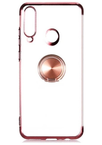 Huawei Y6P Uyumlu Kılıf Zore Gess Silikon, Rose Gold