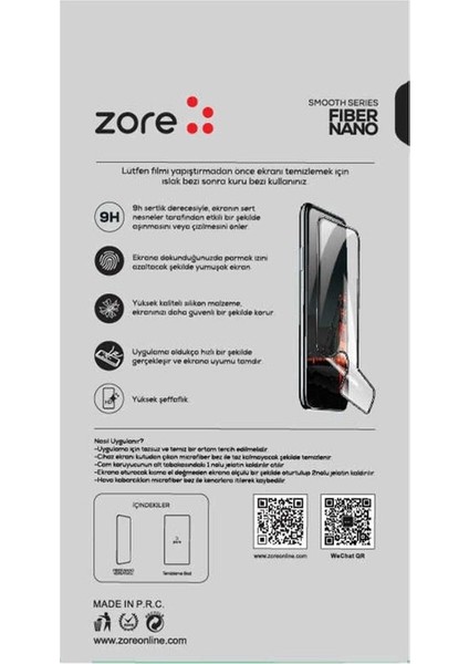 Huawei Y5 2018 Uyumlu Zore Fiber Nano Ekran Koruyucu