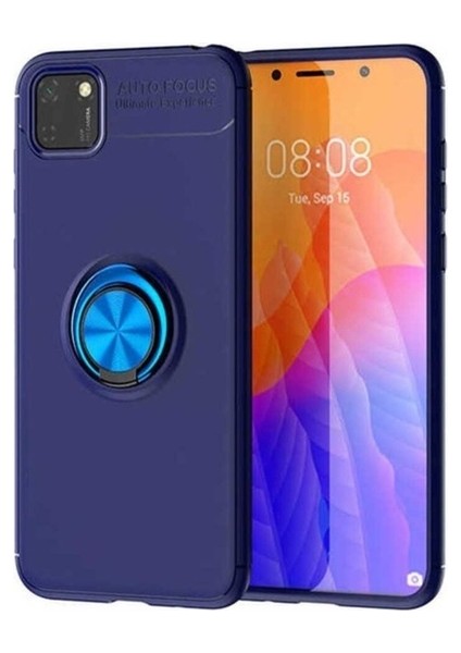 Huawei Y5P Uyumlu Kılıf Zore Ravel Silikon Kapak, Mavi