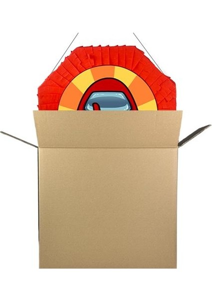 Among Us Pinyata Kırmızı 42 cm + Sopası