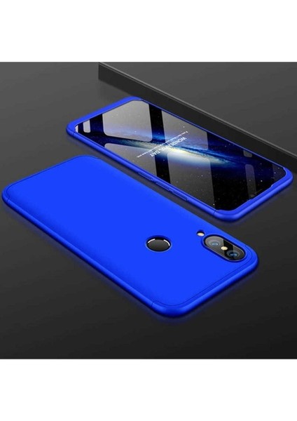 Huawei Y7 Prime 2019 Uyumlu Kılıf Zore Ays Kapak, Mavi