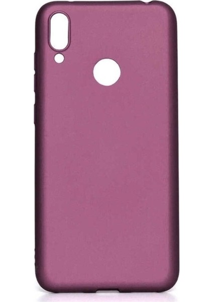 Huawei Y7 Prime 2019 Uyumlu Kılıf Zore Premier Silikon Kapak, Mürdüm