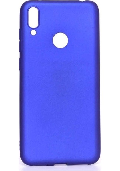 Huawei Y7 Prime 2019 Uyumlu Kılıf Zore Premier Silikon Kapak, Saks Mavi