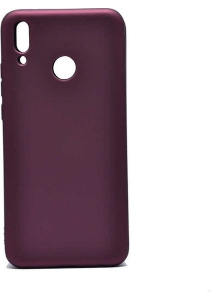 Huawei Y9 2019 Uyumlu Kılıf Zore Premier Silikon Kapak, Mürdüm
