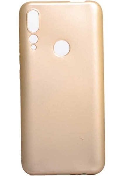 Huawei Y9 Prime 2019 Uyumlu Kılıf Zore Premier Silikon Kapak, Gold