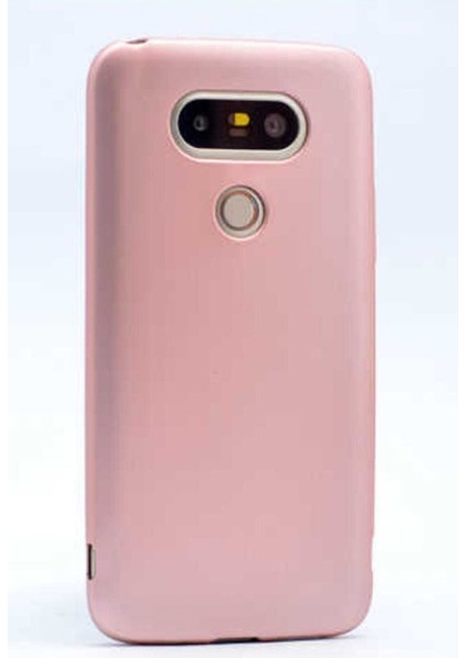 Lg G5 Uyumlu Kılıf Zore Premier Silikon Kapak, Rose Gold