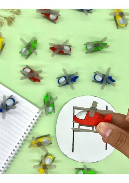 Kırmızı Helikopter Silgi