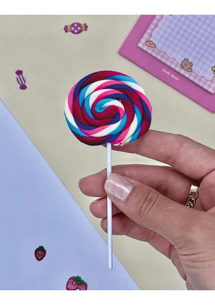 Mor- Beyaz Lolipop Silgi modelleri