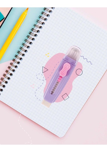 Lila Kalem Fırça Silgi