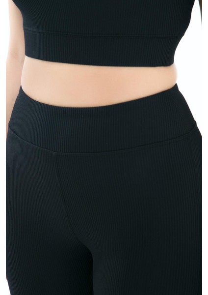 İspanyol Paça Pantolon, Yüksek Bel Fitilli - Leliel modelleri