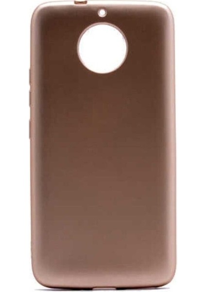 Lenovo Moto G5S Uyumlu Kılıf Zore Premier Silikon Kapak, Gold