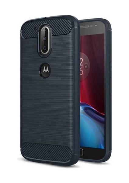 Lenovo Moto G4 Plus Uyumlu Kılıf Zore Room Silikon Kapak, Lacivert