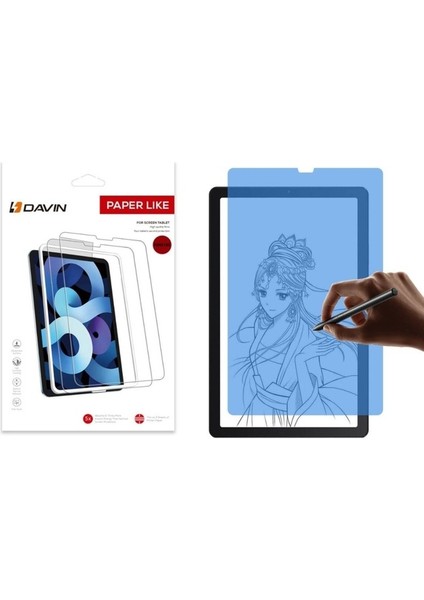 Lenovo Tab M9 Uyumlu Kağıt Hisli Mat Davin Paper Like Tablet Ekran Koruyucu