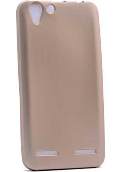 Lenovo Vibe K5 Uyumlu Kılıf Zore Premier Silikon Kapak, Gold