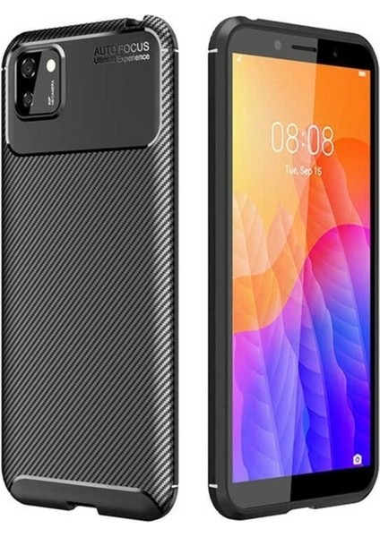 Huawei Y5P Uyumlu Kılıf Zore Negro Silikon Kapak, Siyah