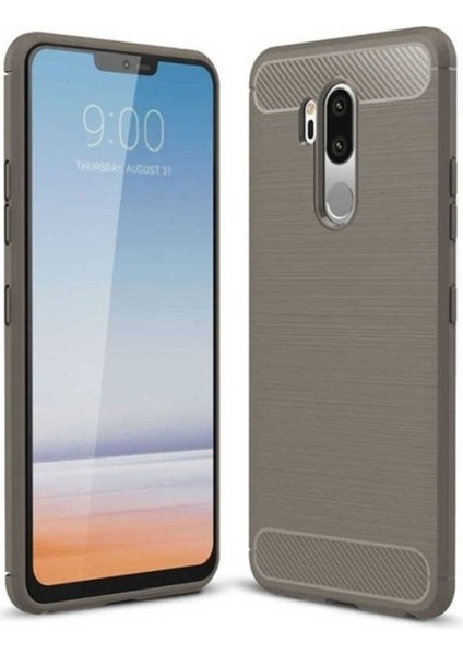 Lg G7 Uyumlu Kılıf Zore Room Silikon Kapak, Gri