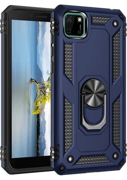 Huawei Y5P Uyumlu Kılıf Zore Vega Kapak, Mavi
