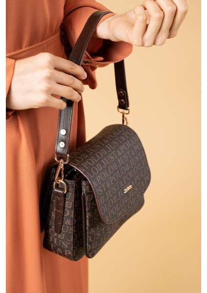 Kadın Iki Askılı 3 Bölmeli Omuz ve Çapraz Çantası Kombin JPS2185 Kahve fiyatları