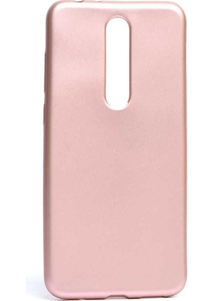 Nokia 5.1 Plus Uyumlu Kılıf Zore Premier Silikon Kapak, Rose Gold