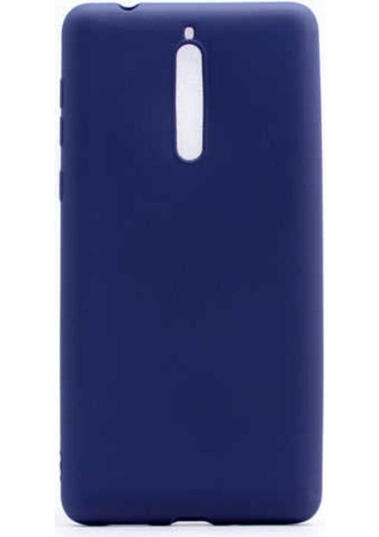 Nokia 8 Uyumlu Kılıf Zore Premier Silikon Kapak, Lacivert
