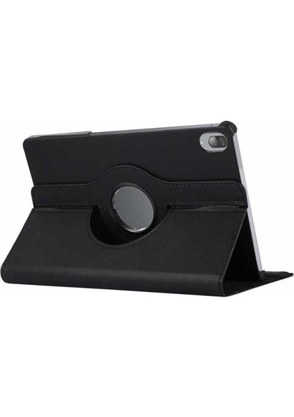 Lenovo Tab P11 Pro 11.2" 2.nesil Uyumlu Zore Dönebilen Standlı Kılıf, Siyah