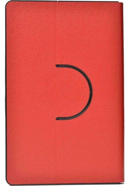 Lenovo M10 TB-X505F Uyumlu Zore Fest Dönebilen Standlı Kılıf, Kırmızı