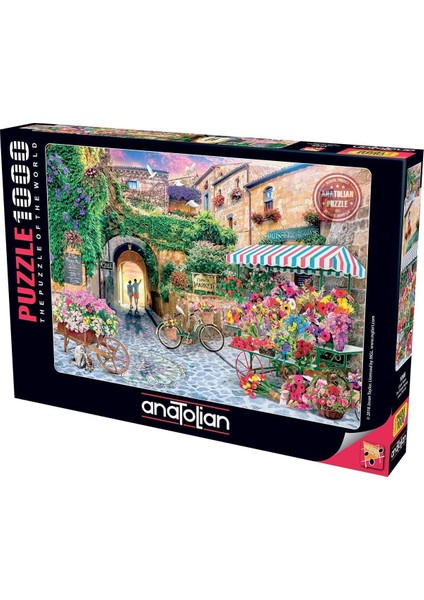 Puzzle - Çiçek Pazarı / 1000 Parça, #1066