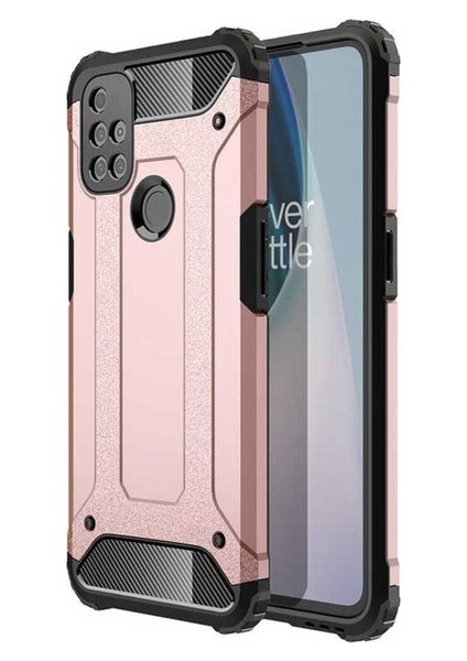 Oneplus Nord N10 5g Uyumlu Kılıf Zore Crash Silikon Kapak, Rose Gold