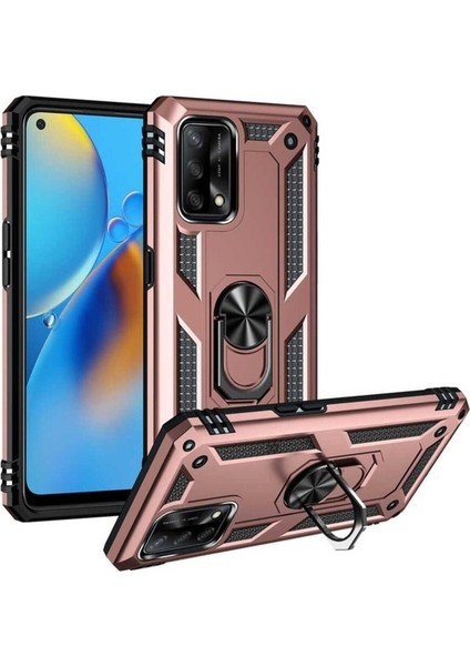 Oppo A74 4g Uyumlu Kılıf Zore Vega Kapak, Rose Gold