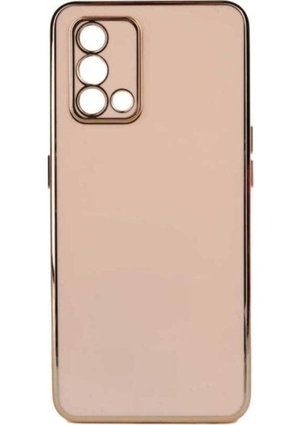 Oppo A74 4g Uyumlu Kılıf Zore Bark Kapak, Rose Gold