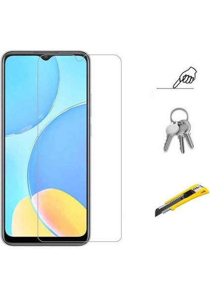Oppo A15 Uyumlu Zore Maxi Glass Temperli Cam Ekran Koruyucu