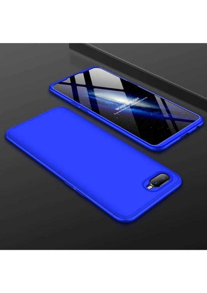 Oppo Ax7 Uyumlu Kılıf Zore Ays Kapak, Mavi