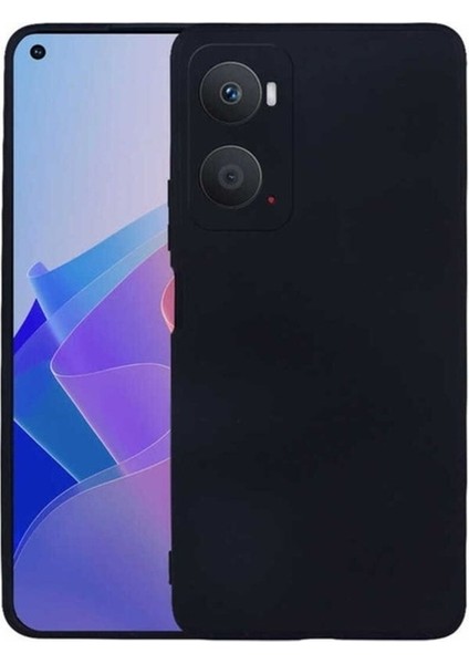 Oppo A96 4g Uyumlu Kılıf Zore Premier Silikon Kapak, Siyah