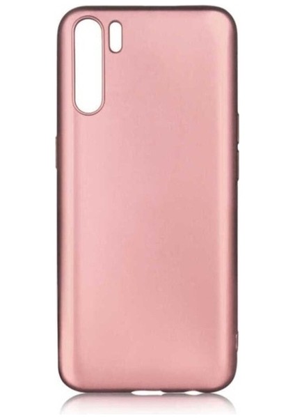 Oppo A91 Uyumlu Kılıf Zore Premier Silikon Kapak, Rose Gold